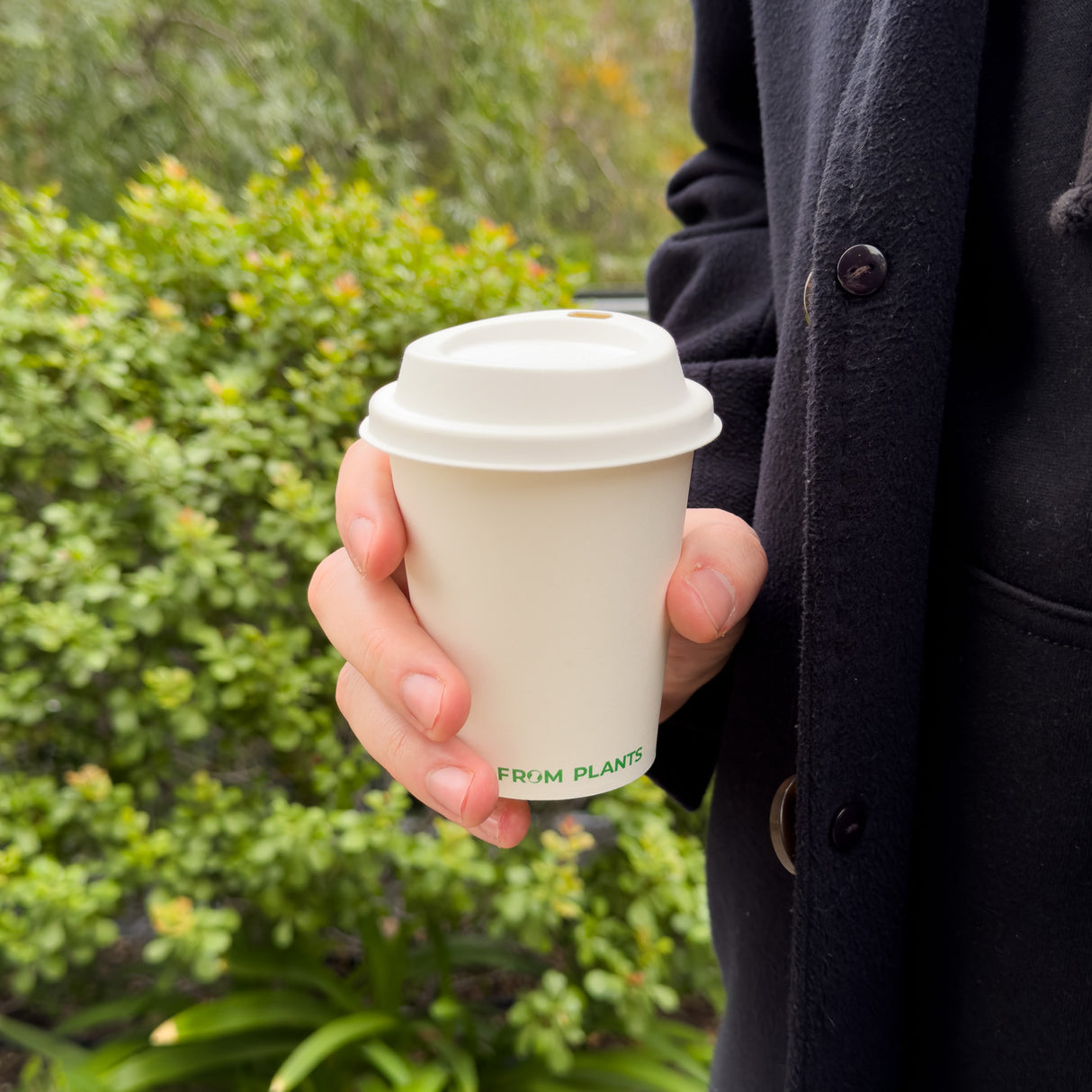 Vaso de café blanco Beeco 8oz (240ml)