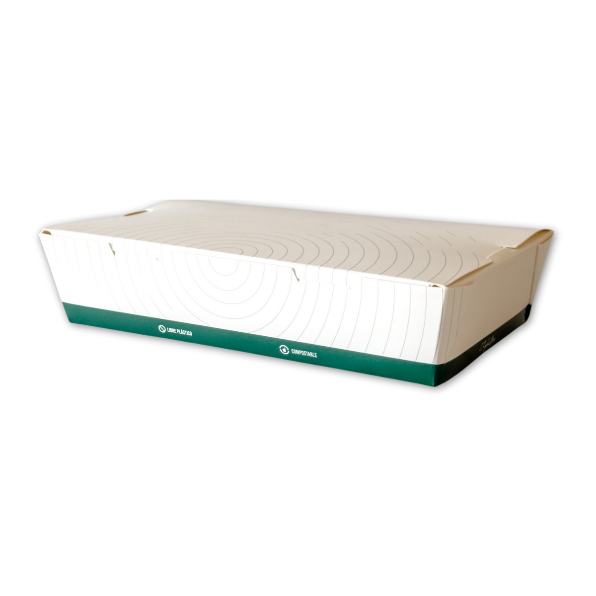 Caja Sushi Compostable - 3 Roll (21x13x5)