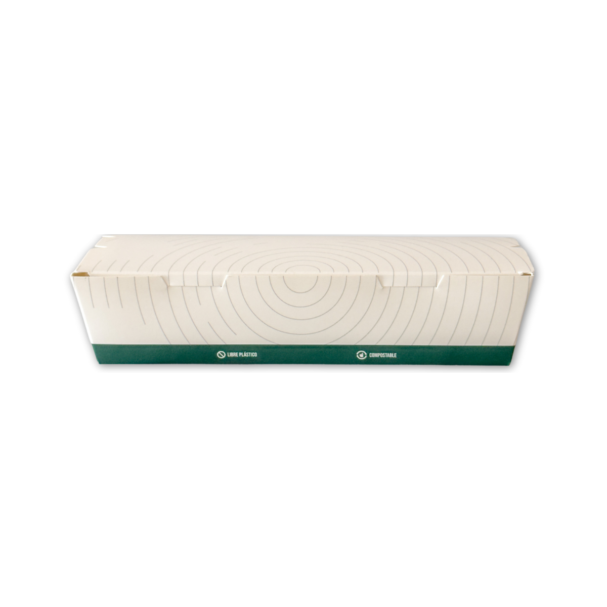 Caja Sushi Compostable - 2 Roll (21x9x5)