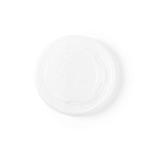 Tapa plana CPLA para sopa y helado - Calor (12-24oz)