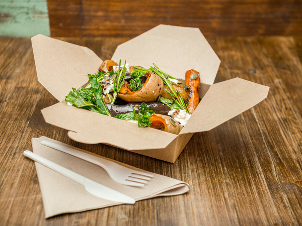 Tenedor blanco Almidón de maíz -15cm