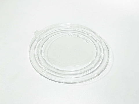 Tapa PLA bowl kraft para ensalada 750 c.c - Beeco