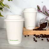 Vaso de café blanco Beeco Doble capa 12oz (360ML)