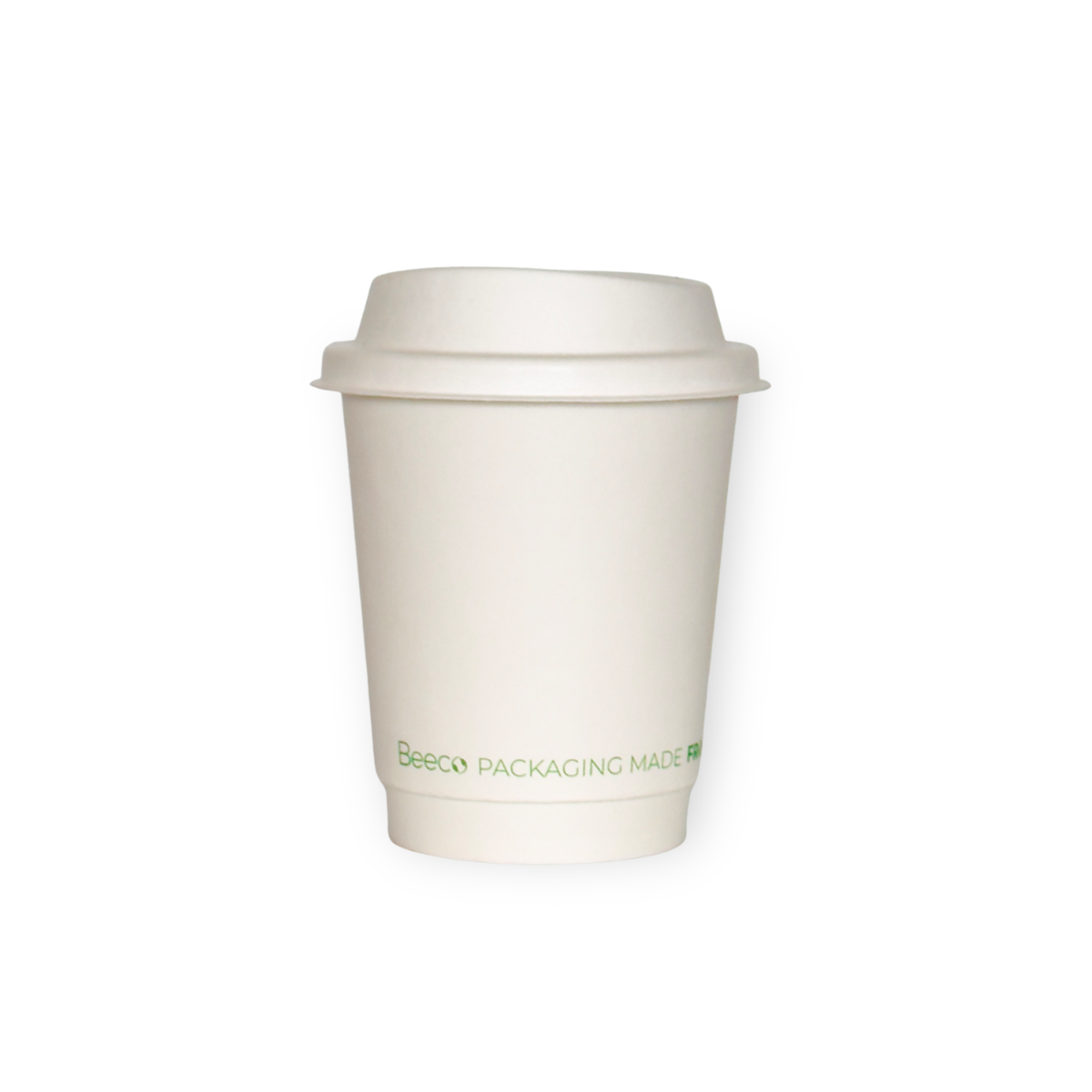 Vaso de cafe blanco Beeco Doble capa 8oz (240ML)